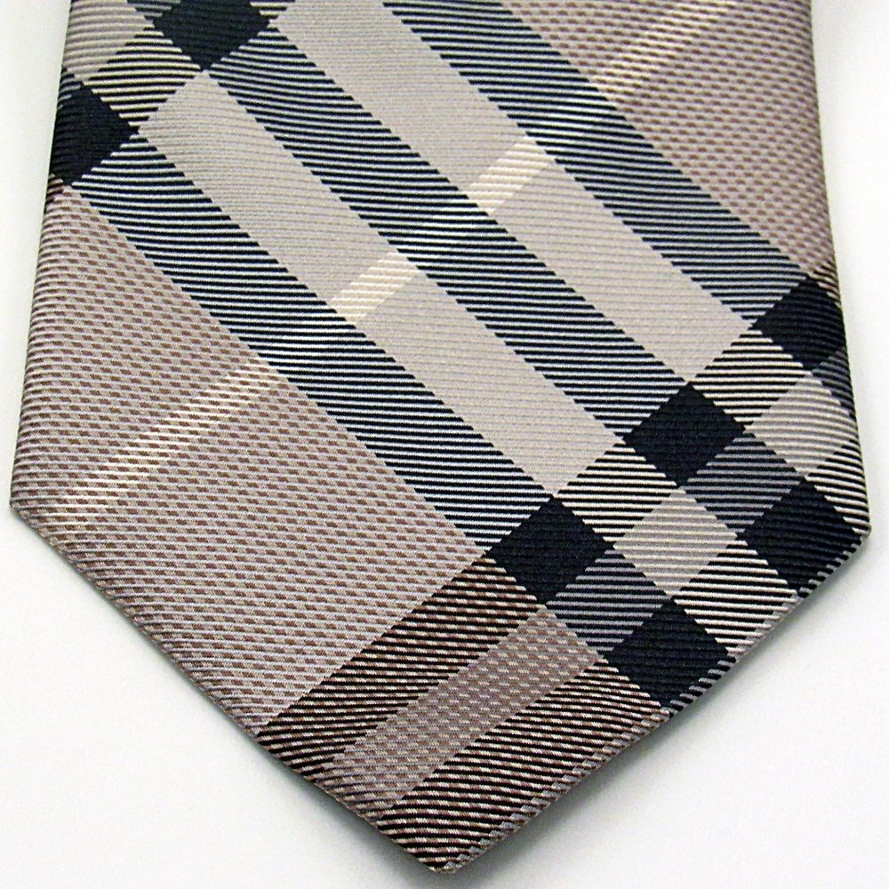 Burberry London Men's Neck Tie - Tan, Cream, Black
